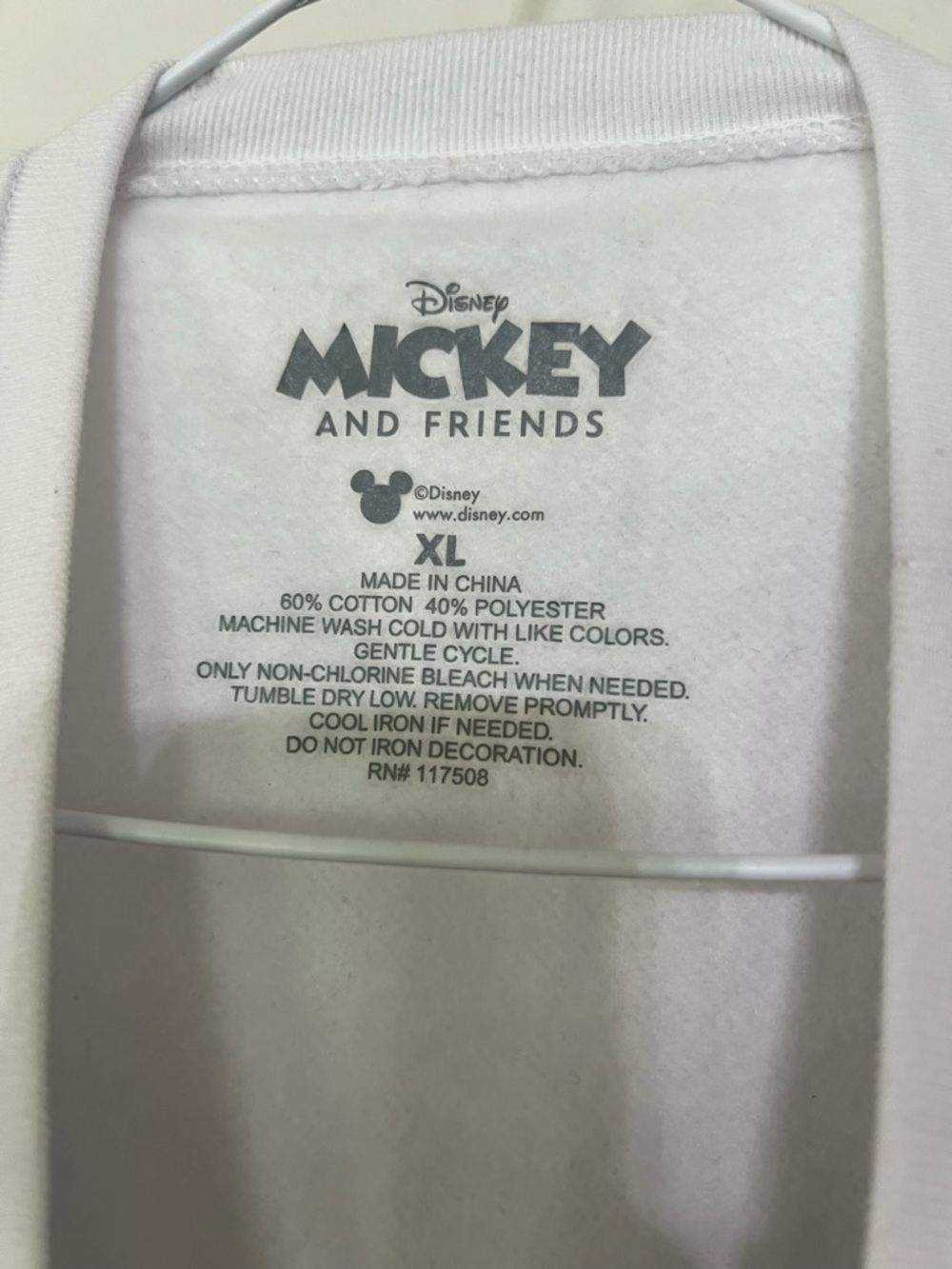 Disney Mickey and friends white sweatshirt with large character faces - Picture 3 of 8